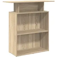 vidaXL Receptionsdisk sonoma-ek 100x40x104 cm konstruerat trä