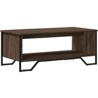 vidaXL Soffbord, Brun Ek, 100X51X40 Cm