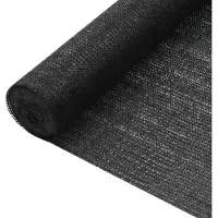 vidaXL Insynsskyddsnät svart 3,6x50 m HDPE 75 g/m²