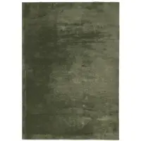 vidaXL Mjuk matta HUARTE med kort lugg tvättbar skogsgrön 160x230 cm