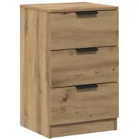 vidaXL Sängbord artisan ek 40x36x65 cm konstruerat trä