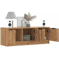 vidaXL TV-bänk artisan ek 102x35x36,5 cm konstruerat trä