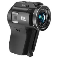 Mtp Products CD-V02 8K-videokamera med Wi-Fi och 8x optisk zoom - svart