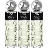 Saphir Cro Aqua Uomo 200ml Eau De Parfum 3 Enheter