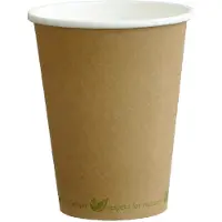 MultiLine Kaffemugg 30 Cl Ø90 Mm Biologiskt Nedbrytbar Brun 50 St.