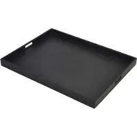 Genware Solid Svarta Kypare Bricka 64 x 48 x 4.5cm