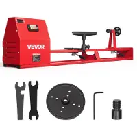 Vevor Träsvarv 1/2 hk 355 x 1016 mm Bänksvarv för trä 4 hastigheter, 720/1240/1750/2150 varv/min, med verktygsställ, skiftnycklar, frontplatta, kraftig, för nybörjare inom professionell träbearbetning