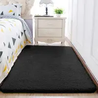 Strado Alpaca-matta 200x200 – AlpaBlack (svart)