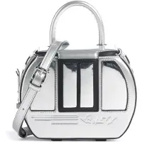 Karl Lagerfeld Handväska 'Ikon Gondelbahn' svart / silver