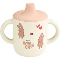 Liewood Mugg m. Pip - Silikon - Neil - Wild Child/Rosey - - One Size - Mugg