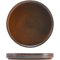 Genware Terra Porcelain Rustic Koppar Låg Presentationsplatta 18 Cm