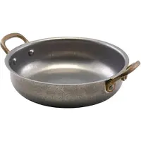 Genware Vintage Steel Runt Fat 15,5 x 4 Cm