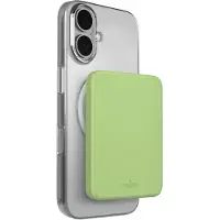 Puro 4200 mAh ultratunn MagSafe-kompatibel USB-C-powerbank – grön