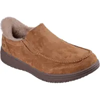 SKECHERS Murette Scofield Textil Herrslippers i Kastanjefärg