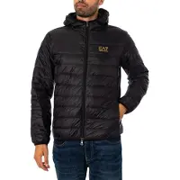EA7 för män. 8NPB24_PNGPZ Vikbar dunjacka Core Identity svart (XL), Casual, Polyamid