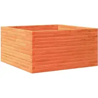 vidaXL Odlingslåda vaxbrun 90x90x46 cm massiv furu