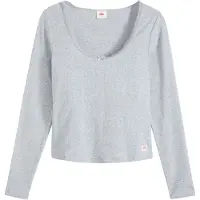Levi's T-shirt 'DRY GOODS POINTELLE' ljusgrå