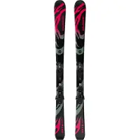 Salomon - Skidpaket (skidor + bindning) - Qst S + C5 GW JR Black 2027 för Unisex - Barnstorlek 100 cm - Svart