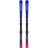 Salomon - Skidpaket (skidor + bindning) - Equipe GS 10 + MI12 GW 2027 för UnisexTitan - Storlek 170 cm - Blå