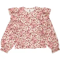 Müsli Tröja - Bukett Ruffle - Oak/Blush/Baroque Rose - - 3 år (98) - Tröja