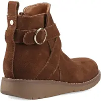 Hush puppies Lyra Mocka Kvinnors Mörk Tan Stövlar