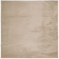 vidaXL Mjuk matta HUARTE med kort lugg tvättbar sandbeige 240x240 cm