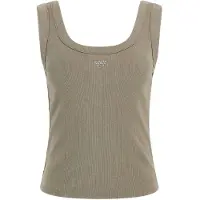 GUESS Triangle Bling Rib ärmlös T-shirt