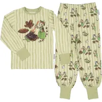 Geggamoja Pyjamas Tvådelad Pettson och Findus Green stripe - 74/80