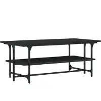 vidaXL Soffbord, Svart, 100X50X40 Cm, Materialbaserad Träskiva