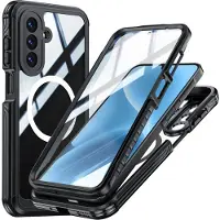 INF Samsung A17 Robust Telefonfodral: 360 Fullt Skydd, Stöttåligt, Dammtätt och Magnetisk Laddningskompatibelt Black