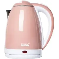 Yiran Furniture 2L Elektrisk Vattenkokare i rostfritt stål Köksapparater Smart Vattenkokare 1500W Visselkokare Samovar Te Kaffe Termokanna Gåva 2L&UK rosa