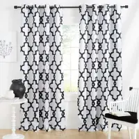 Yiran Furniture Öljetter Topp Gardinpanel Par Gardin Gul Enkel Pumpaform för Vuxenrum Skåpdekoration Sovrum Hög Skuggande Gardin W55 X H120cm X 2&HOOK white