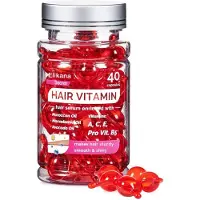 I-Beautiful Kapslar med eterisk olja för hår. Leave-in hårbalsam, hårolja, närande och återfuktande hår, kapselbalsam 40pcs red
