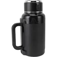 Konnwei Bil Elektrisk Vattenkokare 1500ML 304 Rostfritt Stål Anti-torrkokning LED Temperaturdisplay Bil Varmvattenkokare med Vikbar black