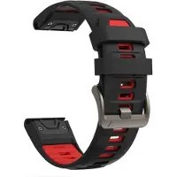 Seahorse Home Fenix8 Klockarmband För Garmin Fenix 8 47mm 51mm E 7 7X/Epix Pro/6 6X 5X Plus/Enduro 3 QuickFit 26mm 22mm Silikonarmband 2028 QuickFit 26mm black