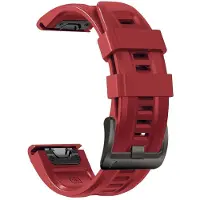Seahorse Home Fenix8 Klockarmband För Garmin Fenix 8 47mm 51mm E 7 7X/Epix Pro/6 6X 5X Plus/Enduro 3 QuickFit 26mm 22mm Silikonarmband 2028 QuickFit 22mm röd