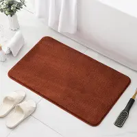 Chocolate Home Snabbtorkande Halkfria Absorberande Badrums- & Toalettgolvmattor 60x90 cm brun