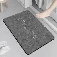 Yiran Furniture Marmor Badrumsmatta Badrum Vattenabsorption Snabbtorkande och Halkfri Fotmatta Diatomacéjord Mjuk Dämpning Fotmatta 40*60cm
