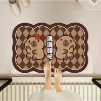 Yiran Furniture Tecknade specialformade badrumsmattor Badrumsvattenabsorption Snabbtorkande Smutsavvisande Halkfria fotmattor Diatomjord fotmattor 40*60cm
