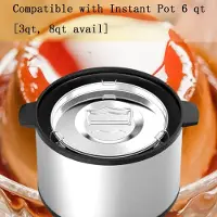 Yiran Furniture Stålform för Flan med lock och handtag 1,5 Quart Kapacitet Bärbar Rund Bakform för Cupcake Pudding 304 Rostfritt Stål black