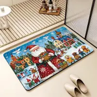 Yiran Furniture Jul Diatomacéjord Golvmatta Starkt Absorberande Badrumsgolvmatta Festlig Atmosfär Badrum Halkfri Golvmatta 40 * 60cm