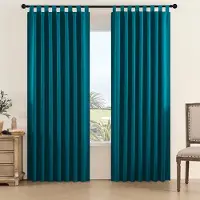 Lutas Enfärgade mörkläggningsgardiner Högprecisions ljusblockerande draperier för hem och kontor Stilfull fönsterdekoration 100cm*250cm sur grön färg