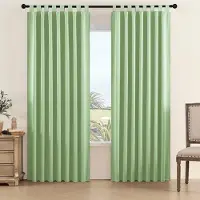 Lutas Enfärgade mörkläggningsgardiner Högprecisions ljusblockerande draperier för hem och kontor Stilfull fönsterdekoration 100*130cm grön