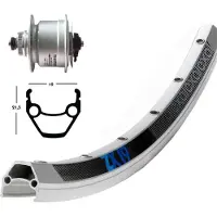 Winora Exal Zx 19 Dynamo Shimano Dh3d72 Cl Disc Framhjul