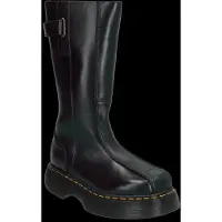 Dr. Martens för kvinnor. 43156001 Buzz Hi svarta läderstövlar (39), Hud, Karta, Zip, Casual