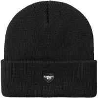 Carhartt WIP - Mössor - Small Heart Beanie Black för UnisexBomull - Svart