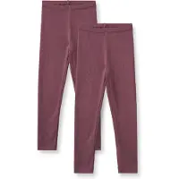 Wheat Leggings - Rib - 2-pack - Jules - Aubergine - - 8 år (128) - Leggings