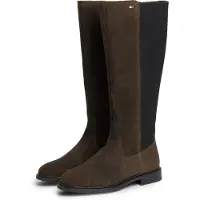 Tommy Hilfiger Enamel Flag Suede High Chelsea Boots