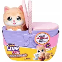 COBI Interaktivt gosedjur Little Live Pets – kattmamma i en korg