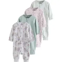 Next Pyjamas mint / pastellgrön / pastelllila / naturvit